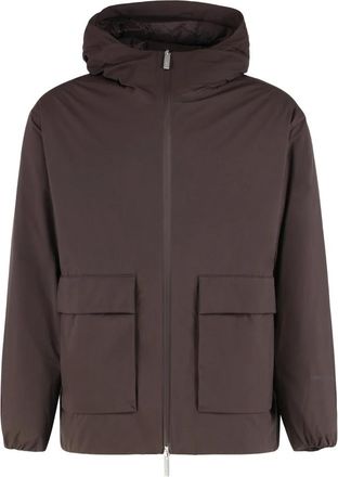 Herno Coats - Heren - Gewatteerde jassen - Bruin - M - Jassen
