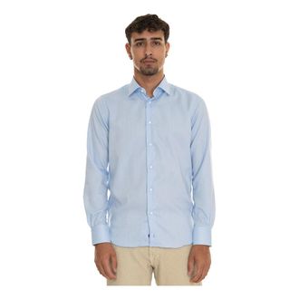 Carrel Overhemd - Heren - Casual Overhemden - Blauw - 4XL - Katoen - Overhemden