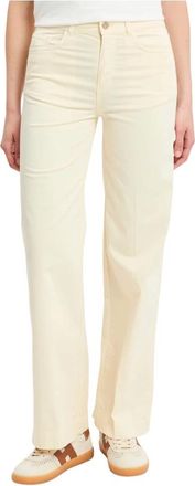 Kaos Straight Five-Pocket Trousers - female - KAOS - Straight Trousers - Yellow - W28 - Trousers