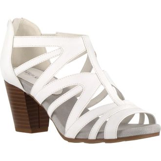 Easy Street Amaze Caged Heeled Sandal - Multiple Widths Available in White at Nordstrom, Size 7.5