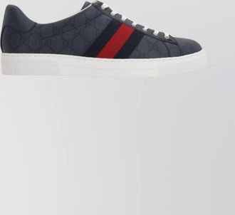 Gucci ace style sneakers with signature web detailing