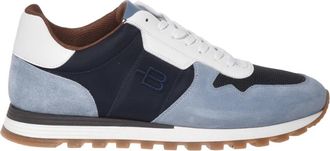Baldinini Suede en Fabric Sneaker - Heren - Sneakers - Veelkleurig - 44 EU - Leer - Schoenen