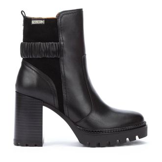 Pikolinos Elegante en veelzijdige enkellaars voor dames - Dames - Laarzen met Hak - Zwart - 41 EU - Leer - Schoenen