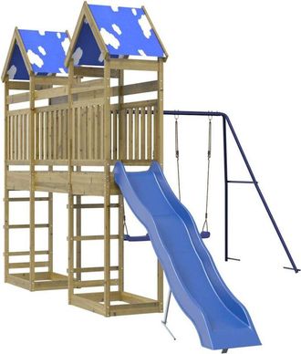 vidaXL Parque Infantil De Exterior Madera De Pino Impregnada Vidaxl