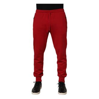 Dolce & Gabbana Jogger Trousers - male - Dolce & Gabbana - Sweatpants - Red - 3XL - Trousers
