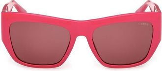 Guess Bordeaux Square Ladies Sunglasses GU00252 72S 54