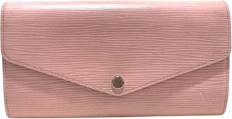 Louis Vuitton Tweedehands leren portemonnees - Dames - Vintage Accessoires - Roze - ONE Size - Leer - Vintage