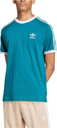 adidas Adicolor 3-Stripes T-Shirt Asian Sizing Asia Sizing Teal White IZ2367