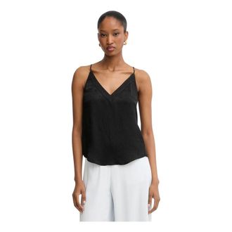 Liu Jo Top de cuello en V - Tops - Mujer - Negro - S