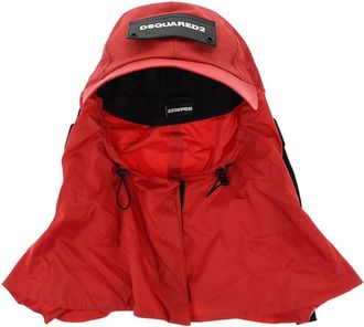 Dsquared2 Red Sahara Logo Hat