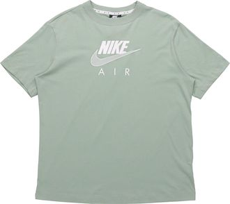 Nike (WMNS) Nike Air Logo Casual Sports Short Sleeve Green CZ8615-006