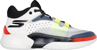 Skechers Resagrip Speckle basketbalschoenen voor heren (Wit/Grijs)
