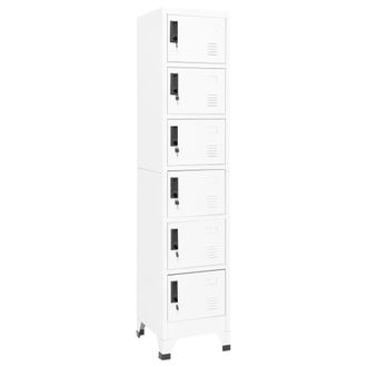 vidaXL Vidaxl - Taquilla De Acero Blanco 38x40x180 Cm