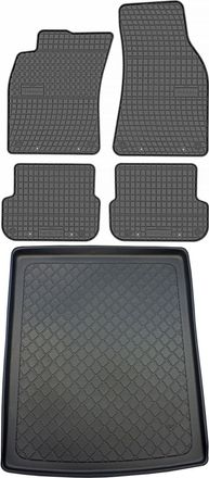 OEM Juego De Alfombrillas De Goma Para Coche Y Maletero Para Audi A6 C6 Kombi (de Junio De 2006 A 2011)