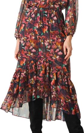 Misa Esti Skirt In Libra Fleur Chiffon