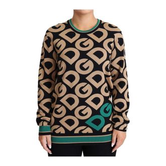 Dolce & Gabbana Dames, Truien, Veelkleurig, Maat: S Wol