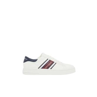A|X Armani Exchange Sneakers met streepdetail - Heren - Schoenen - Wit - Maat: 39 EU Katoen
