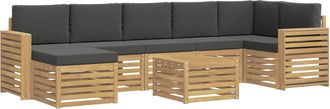 vidaXL Conjunto De Sof&aacute;s De Exterior 8 Uds. Blanco Y Antracita Vidaxl