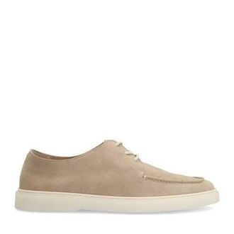 Manfield su&egrave;de veterschoenen beige