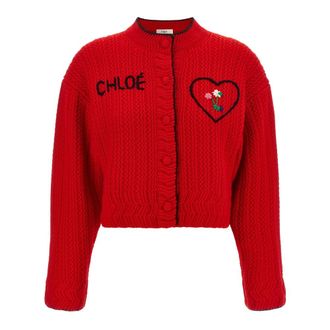 Chlo&eacute; Mujer, Jerseys, Rojo, Talla: S