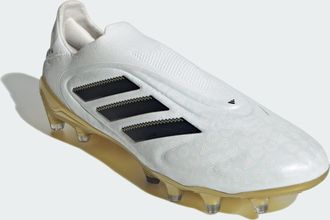 adidas adidas Performance Unisex Copa Pure 3 Elite Laceless Firm Ground Boots - White Leather - Size UK 11.5
