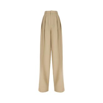 Saint Laurent Mujer, Pantalones, Beige, Talla: S