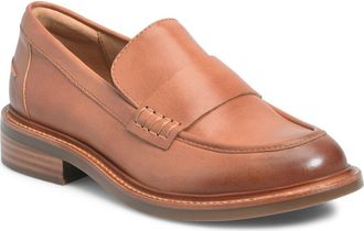 S&ouml;fft Meryl Water Resistant Loafer in Luggage at Nordstrom, Size 7.5