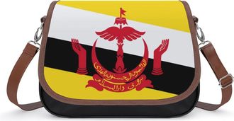 Generic Brunei Flag Fashion Womens Crossbody Bags Novelty Handbag Shoulder Bag Purse
