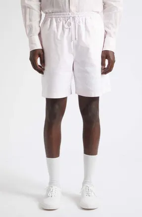 Thom Browne 4-Bar Rugby Shorts in Light Pink at Nordstrom, Size 2