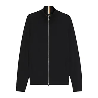 HUGO BOSS Hugo, Cardigans, male, Black, Size: XL Cardigan Boss