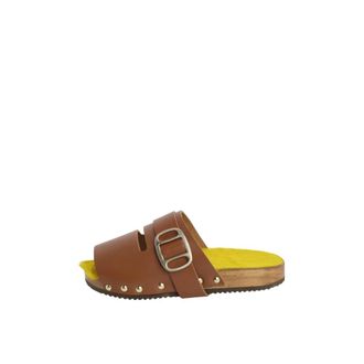 JEJIA Clog - Dames - Sandalen - Bruin - 39 EU - Leer - Schoenen