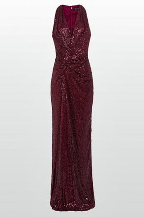 Jenny Packham Isoline Maxi Dress in Cardinal at Nordstrom, Size 14 Uk