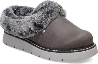 Skechers Womens Keepsakes Lite-Cozy Blend Slipper, Charcoal, 9