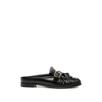 Fendi OLock Fringed Mules