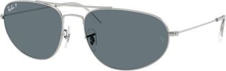 Ray-Ban RB3945 Polarized 003/3R Mens Sunglasses Silver Size 60