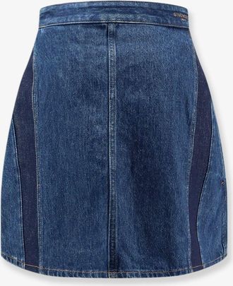 Givenchy Gonna mini Cocoon in blu denim - GIVENCHY - gender_Woman