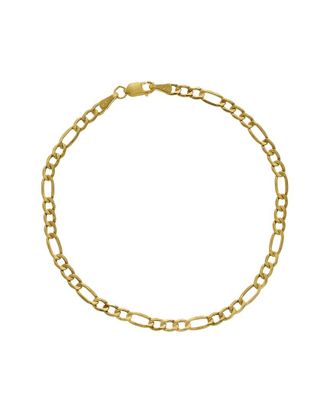 Italian Gold, Inc 10K 3.4Mm Semi-Solid Figaro Bracelet
