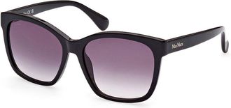 Max Mara MM0042 01B Womens Sunglasses Black Size 56
