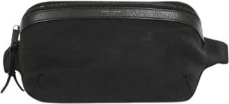 Saint Laurent Pre-owned Belt Bags, male, Black, Size: ONE SIZE Pre-owned Nylon Waist Bag