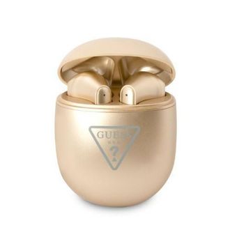 Guess Auriculares Bluetooth Guess Gutwst82trdtws + Base De Carga Oro/logotipo Triangular Dorado