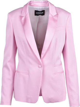 Dondup Giacca Sfiancata - Dames - Blazers - Roze - XL - Katoen - Jassen