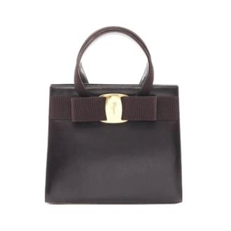 Ferragamo Pre-owned Handbag - Dames - Pre-owned - Bruin - Maat: ONE Size Leer