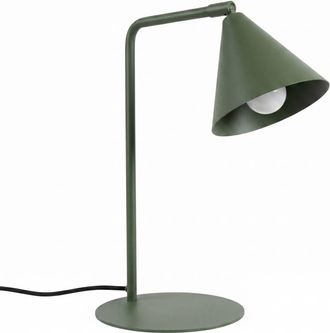 Sollux Lighting L&aacute;mpara de escritorio verde oliva acero alt. 35 cm