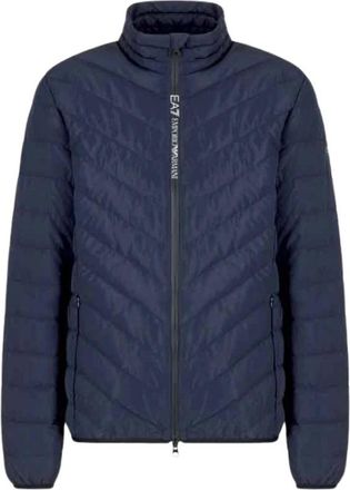 Emporio Armani Packable Jacket - Heren - Gewatteerde jassen - Blauw - 3XL - Polyester - Jassen