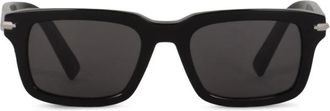 Dior Accessoires, unisex, Zwart, ONE Size, Black Suit S16I Acetate Zonnebril