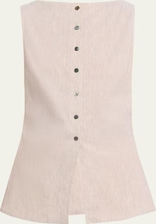 Theory Boat-Neck Cutaway Vest