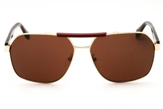 adidas OR0064 Rectangular Metal Sunglasses - Gold