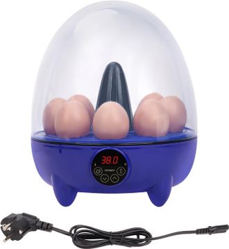 OEM 8 Incubadora De Huevos Digital Con Ajuste Autom&aacute;tico De Temperatura Para Pato De Pollo Con Bandeja De Huevos Enchufe Europeo