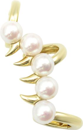 Tasaki K18 Yellow Gold Pearl Ear Cuff Earring