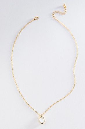 Anthropologie Delicate Bezel Necklace